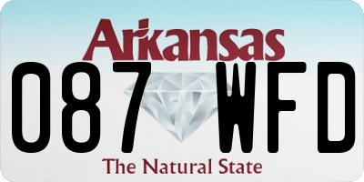 AR license plate 087WFD