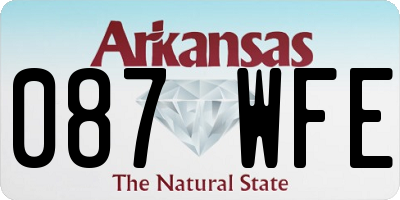 AR license plate 087WFE