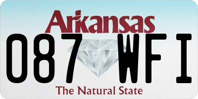 AR license plate 087WFI