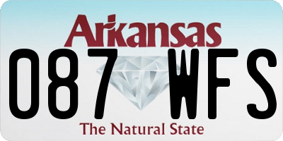 AR license plate 087WFS