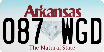 AR license plate 087WGD