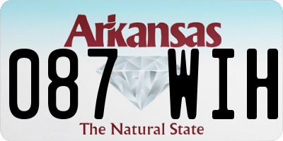 AR license plate 087WIH