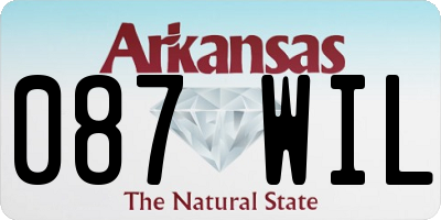 AR license plate 087WIL