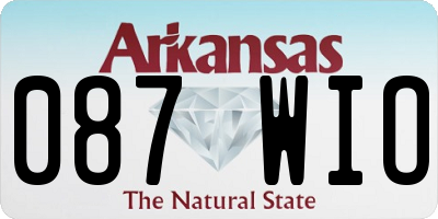 AR license plate 087WIO