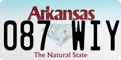 AR license plate 087WIY