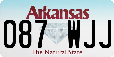 AR license plate 087WJJ