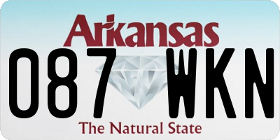 AR license plate 087WKN