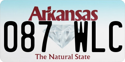 AR license plate 087WLC