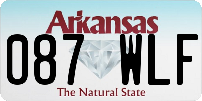 AR license plate 087WLF