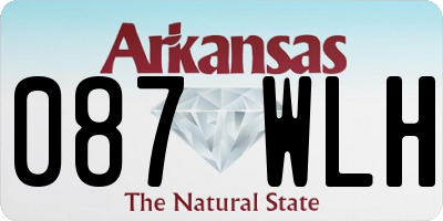AR license plate 087WLH