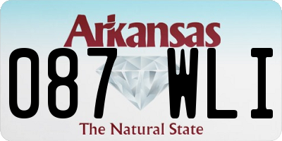 AR license plate 087WLI