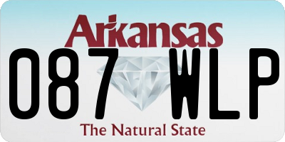 AR license plate 087WLP