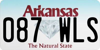AR license plate 087WLS