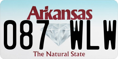 AR license plate 087WLW
