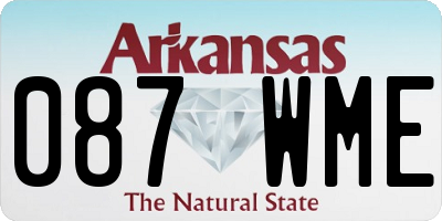 AR license plate 087WME
