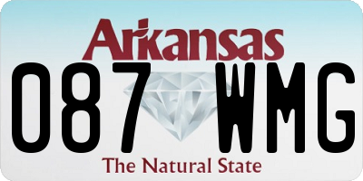 AR license plate 087WMG