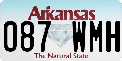 AR license plate 087WMH