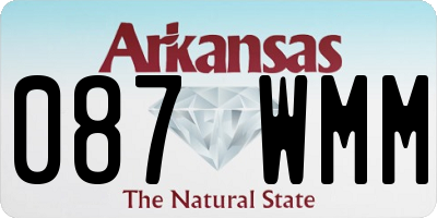 AR license plate 087WMM