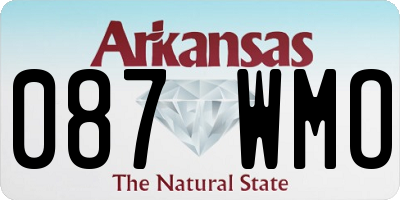 AR license plate 087WMO
