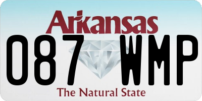 AR license plate 087WMP