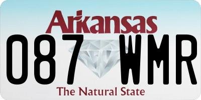 AR license plate 087WMR