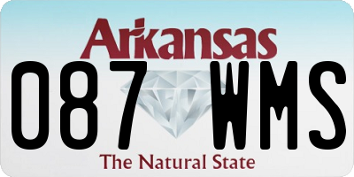 AR license plate 087WMS