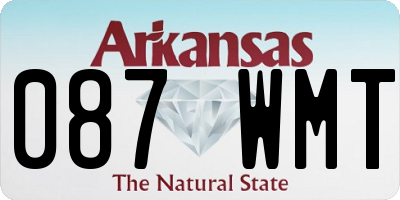 AR license plate 087WMT