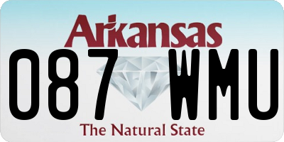 AR license plate 087WMU
