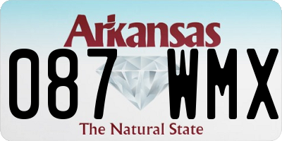 AR license plate 087WMX