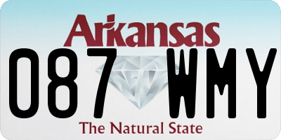 AR license plate 087WMY