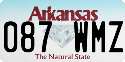 AR license plate 087WMZ