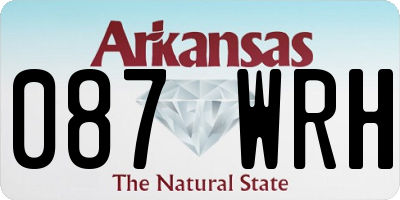AR license plate 087WRH