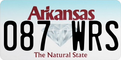 AR license plate 087WRS