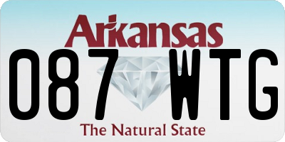 AR license plate 087WTG