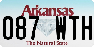 AR license plate 087WTH