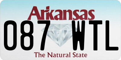 AR license plate 087WTL