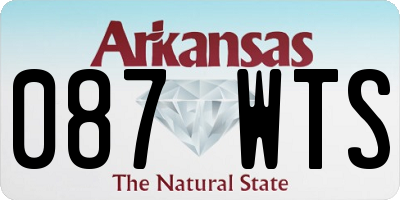 AR license plate 087WTS