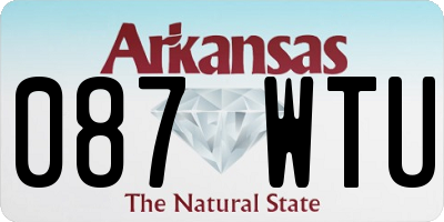 AR license plate 087WTU