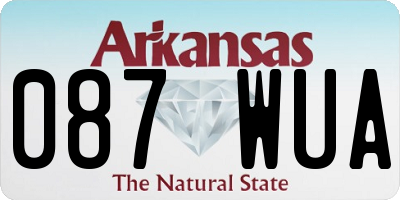 AR license plate 087WUA