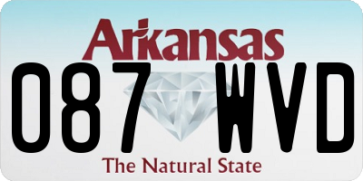 AR license plate 087WVD