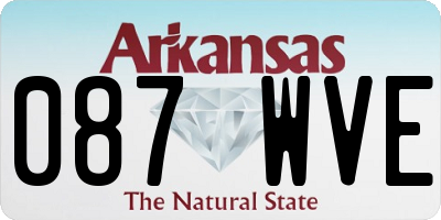 AR license plate 087WVE