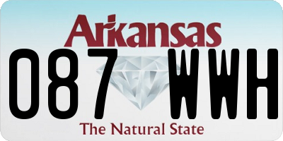 AR license plate 087WWH