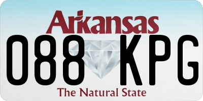 AR license plate 088KPG