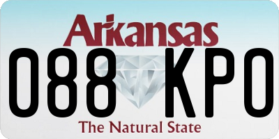 AR license plate 088KPO