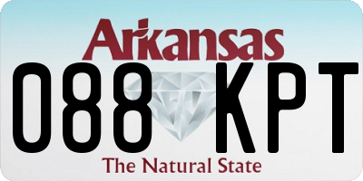 AR license plate 088KPT