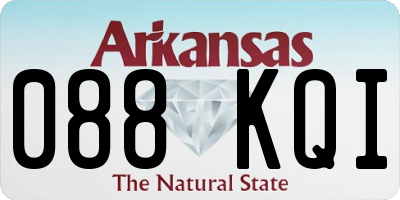AR license plate 088KQI