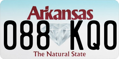 AR license plate 088KQO