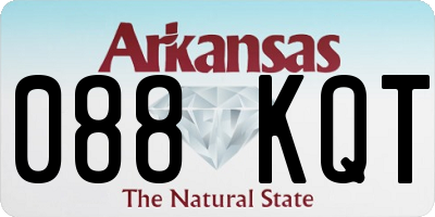 AR license plate 088KQT
