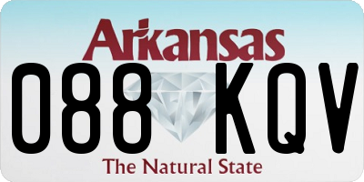 AR license plate 088KQV