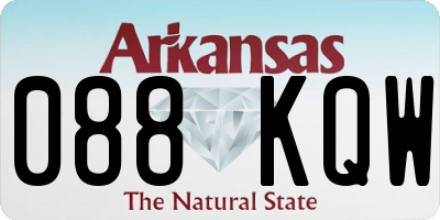 AR license plate 088KQW